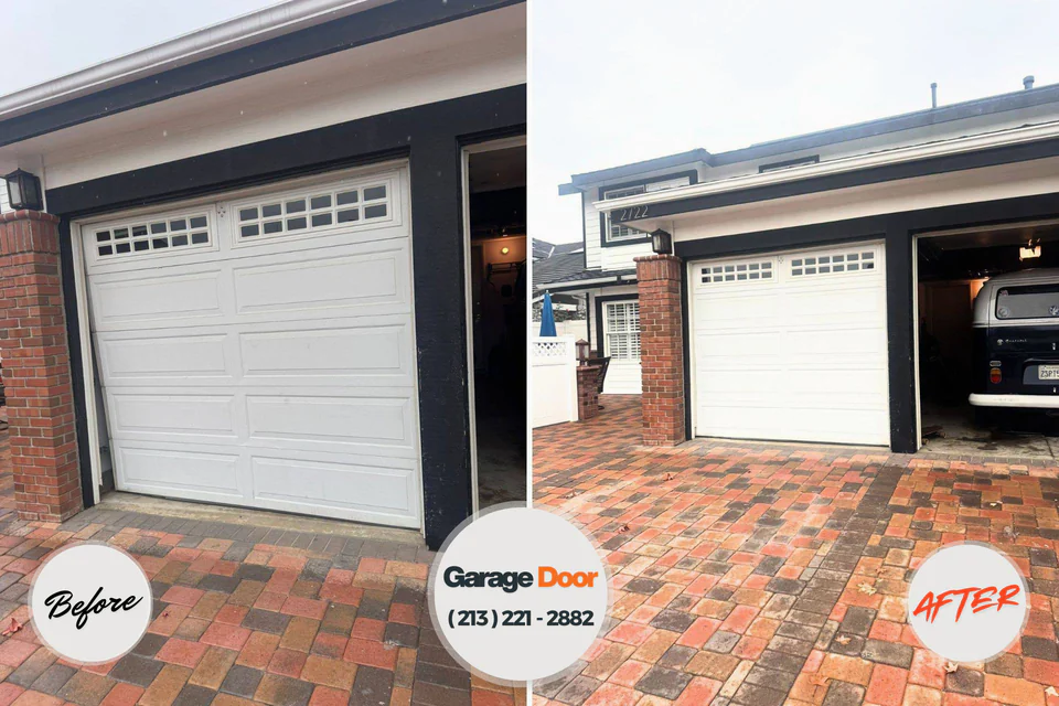 Before and after: garage door repair Maricopa, AZ
